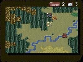 In game image of Genghis Khan II - Clan of the Gray Wolf on the Sega Genesis.
