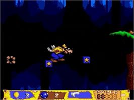 In game image of Goofy's Hysterical History Tour on the Sega Genesis.