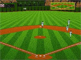 In game image of HardBall 5 on the Sega Genesis.