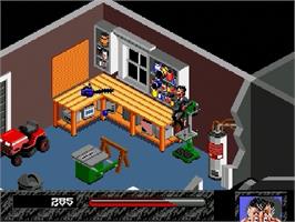 In game image of Haunting Starring Polterguy on the Sega Genesis.