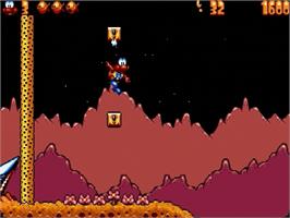 In game image of James Pond 3: Operation Starfish on the Sega Genesis.
