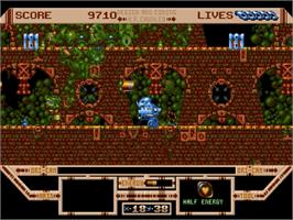 In game image of Killing Game Show, The on the Sega Genesis.