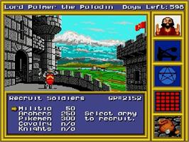In game image of King's Bounty - The Conqueror's Quest on the Sega Genesis.