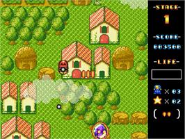 In game image of Magic Girl Featuring Ling Ling The Little Witch on the Sega Genesis.