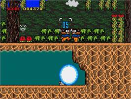 In game image of Magical Hat No Buttobi Turbo! Daibouken on the Sega Genesis.