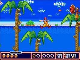 In game image of Mcdonald's Treasure Land Adventure on the Sega Genesis.