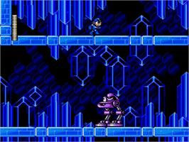 In game image of Mega Man - The Wily Wars on the Sega Genesis.