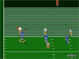 In game image of NFL '95 on the Sega Genesis.