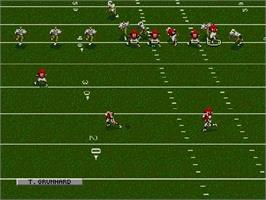 In game image of NFL Football '94 Starring Joe Montana on the Sega Genesis.