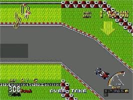 In game image of Nakajima Satoru Kanshuu F1 Super License on the Sega Genesis.