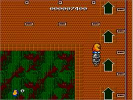 In game image of Newzealand Story, The on the Sega Genesis.