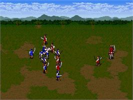 In game image of Nhk Taiga Drama - Taiheiki on the Sega Genesis.