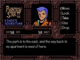 In game image of Phantasy Star 2 - Kinds's Adventure on the Sega Genesis.