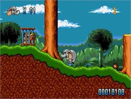 In game image of Rolo to the Rescue on the Sega Genesis.