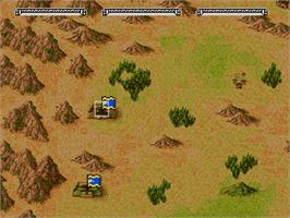 In game image of Sangokushi Retsuden - Ransei No Eiyuutachi on the Sega Genesis.
