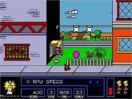 In game image of Simpsons - Bart Vs. The Space Mutants, The on the Sega Genesis.
