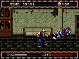 In game image of Splatter House 3 on the Sega Genesis.