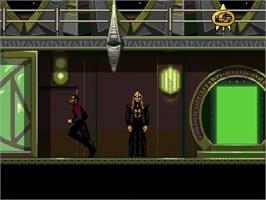 In game image of Star Trek Deep Space Nine - Crossroads of Time on the Sega Genesis.