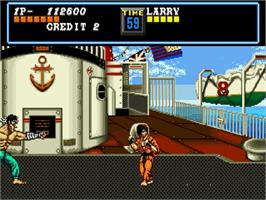 In game image of Street Smart on the Sega Genesis.