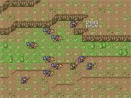 In game image of Taikou Risshiden on the Sega Genesis.