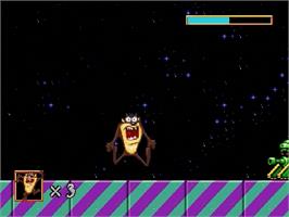 In game image of Taz in Escape from Mars on the Sega Genesis.