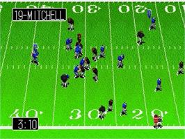 In game image of Tecmo Super Bowl 3 - Final Edition on the Sega Genesis.