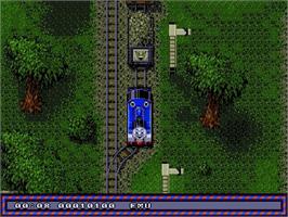 In game image of Thomas The Tank Engine And Friends on the Sega Genesis.