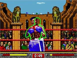 In game image of Toughman Contest on the Sega Genesis.