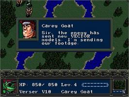 In game image of Vixen 357 on the Sega Genesis.
