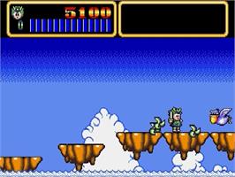 In game image of Wonder Boy 3 - Monster Lair on the Sega Genesis.