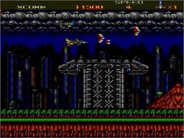 In game image of Xdr - X Dazedly Ray on the Sega Genesis.