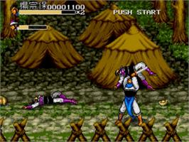 In game image of Yi Men Ying Lie - Yang Jia Jiang on the Sega Genesis.