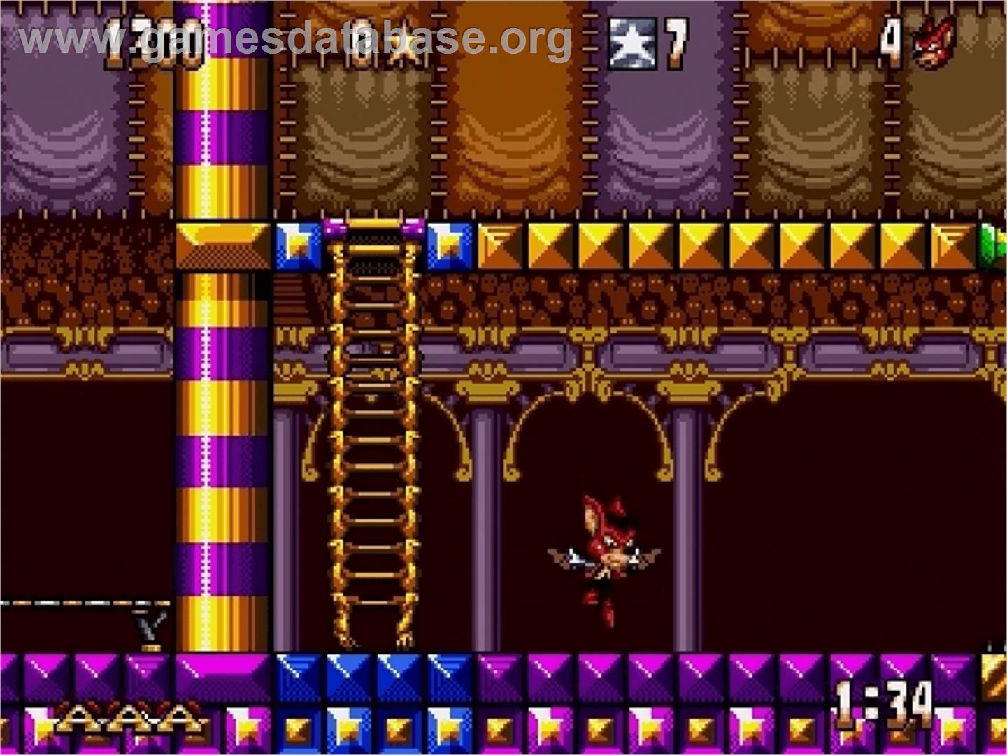 Aero The Acro-bat - Sega Genesis - Artwork - In Game