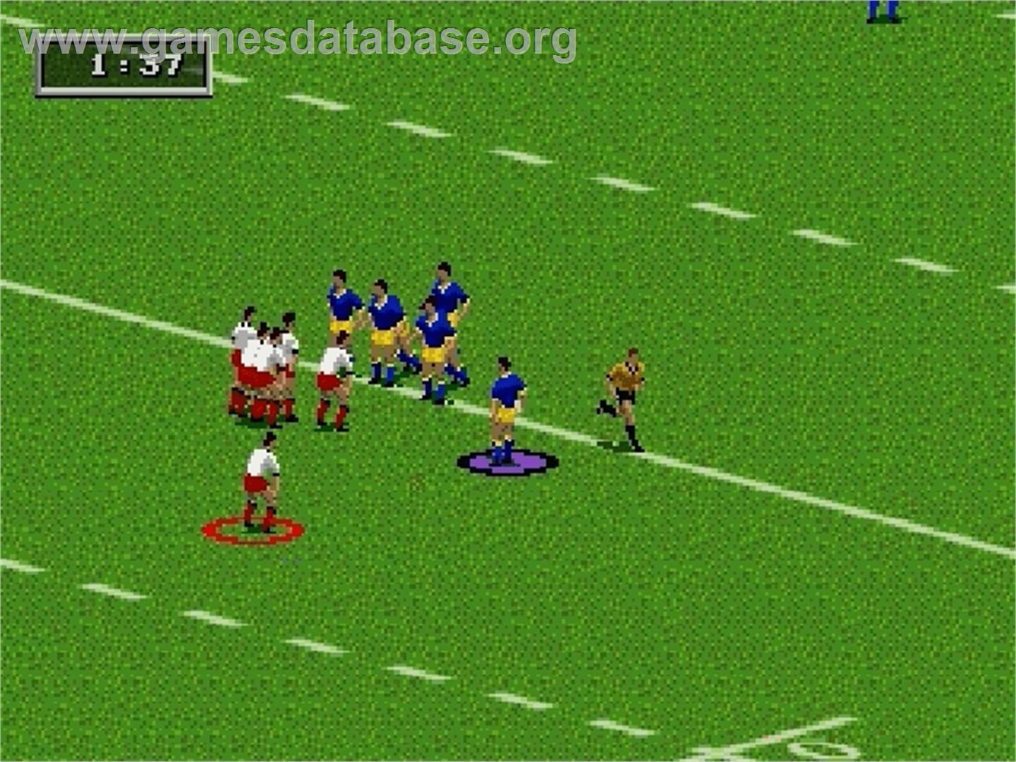 Australian Rugby League - Sega Genesis - Artwork - In Game