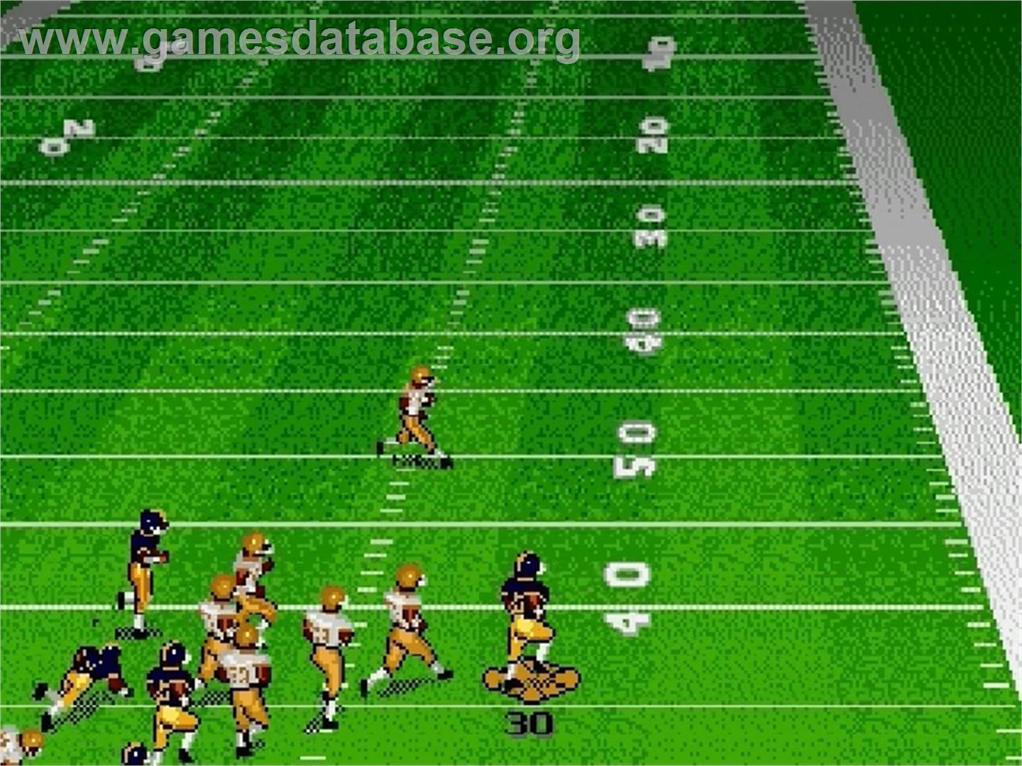 Bill Walsh College Football - Sega Genesis - Artwork - In Game
