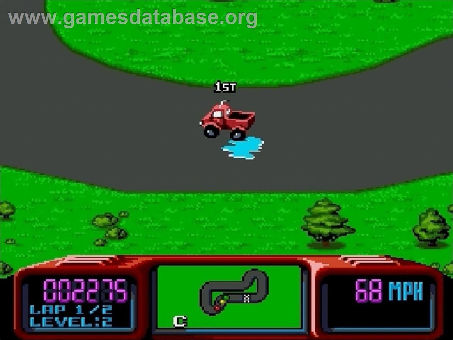 Championship Pro-am - Sega Genesis - Artwork - In Game