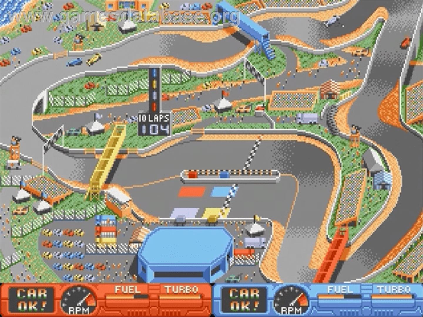 Danny Sullivan's Indy Heat - Sega Genesis - Artwork - In Game