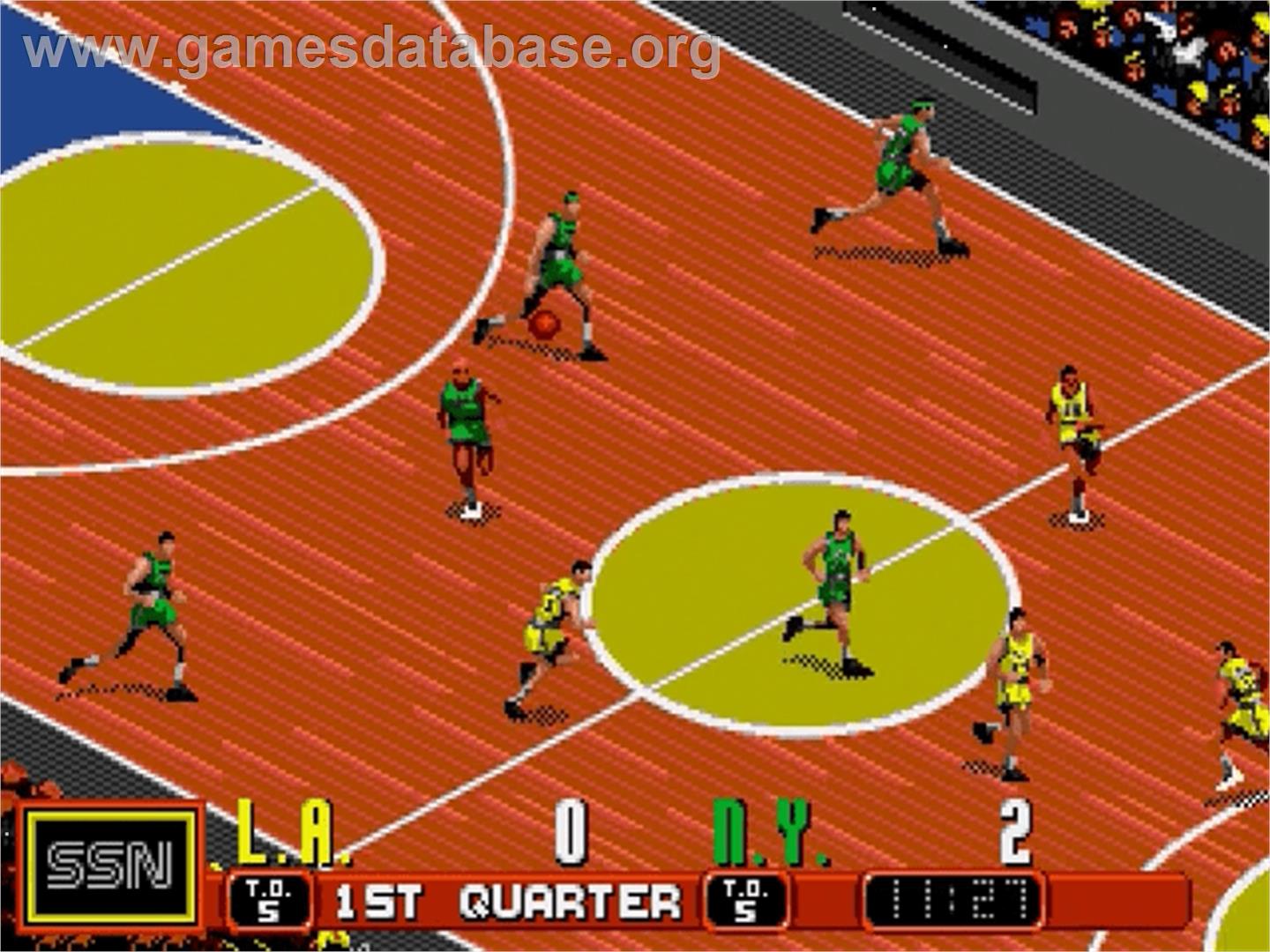 David Robinson Basketball - Sega Genesis - Artwork - In Game