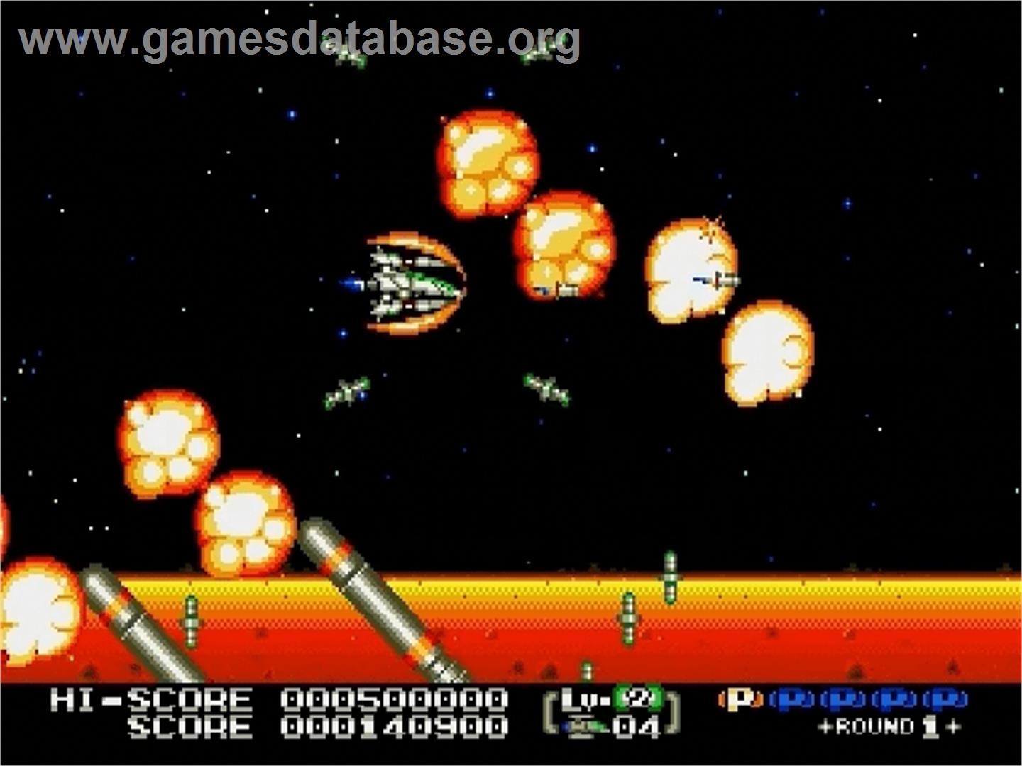 Eliminate Down - Sega Genesis - Artwork - In Game