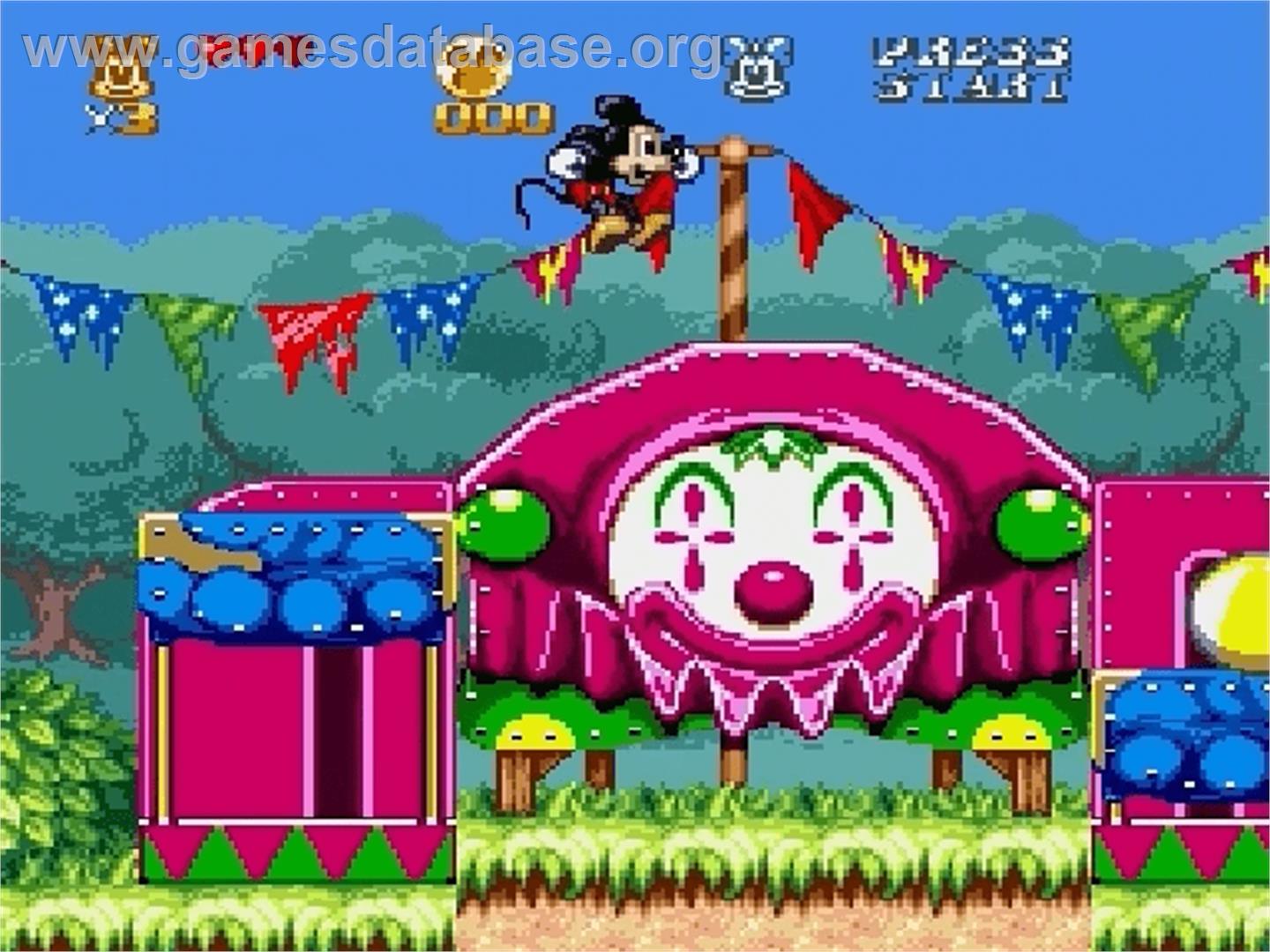 Great Circus Mystery Starring Mickey And Minnie, The - Sega Genesis - Artwork - In Game