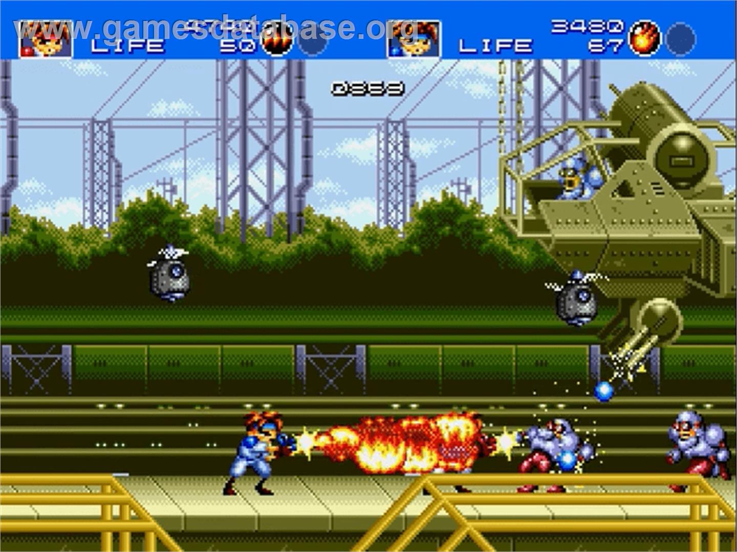 Gunstar Heroes - Sega Genesis - Artwork - In Game