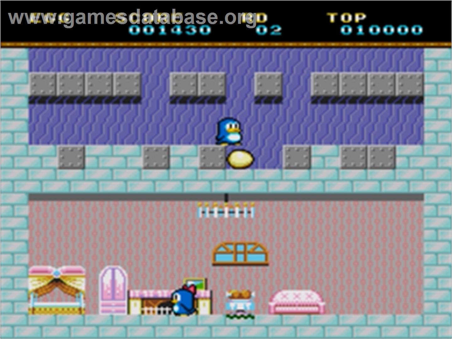 Ikasuze! Koi No Doki Doki Penguin Land Md - Sega Genesis - Artwork - In Game
