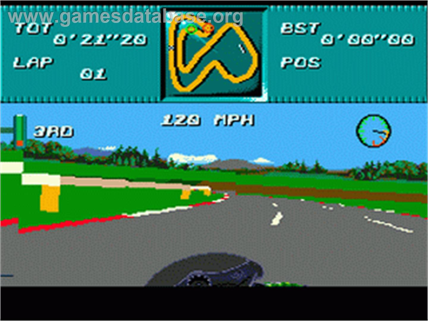 Kawasaki Superbike Challenge - Sega Genesis - Artwork - In Game