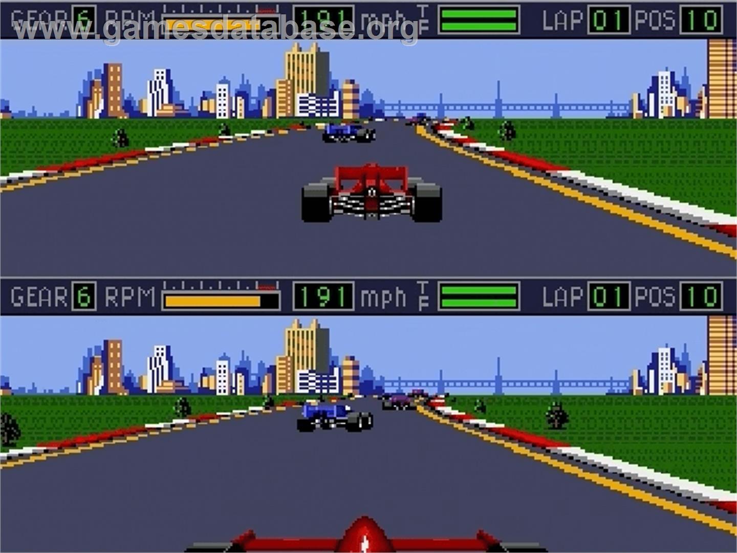 Mario Andretti Racing - Sega Genesis - Artwork - In Game