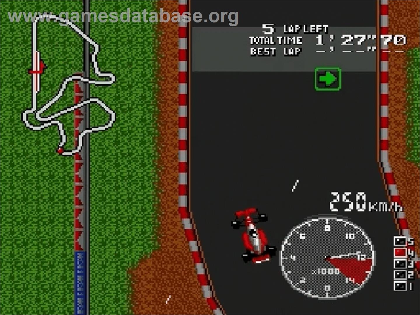 Nakajima Satoru Kanshuu F1 Grand Prix - Sega Genesis - Artwork - In Game