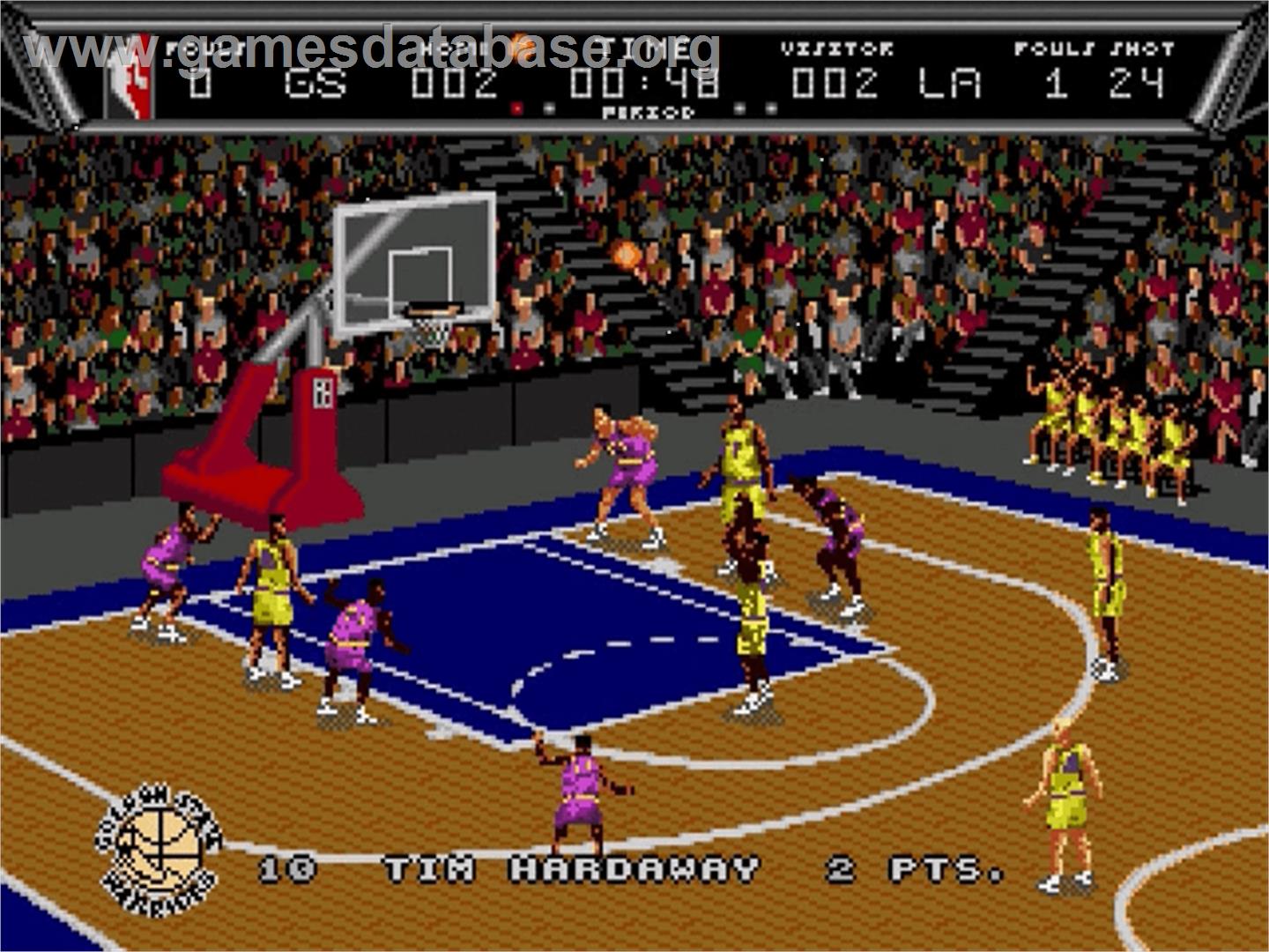 Nba Action '95 Starring David Robinson - Sega Genesis - Artwork - In Game