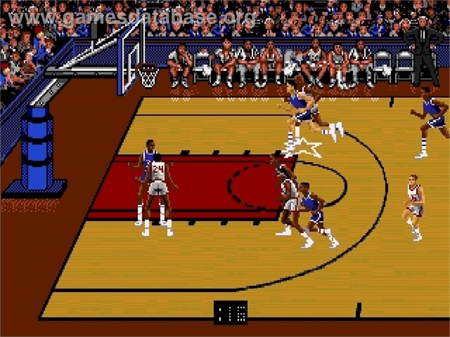 Nba Pro Basketball - Bulls Vs Lakers - Sega Genesis - Artwork - In Game