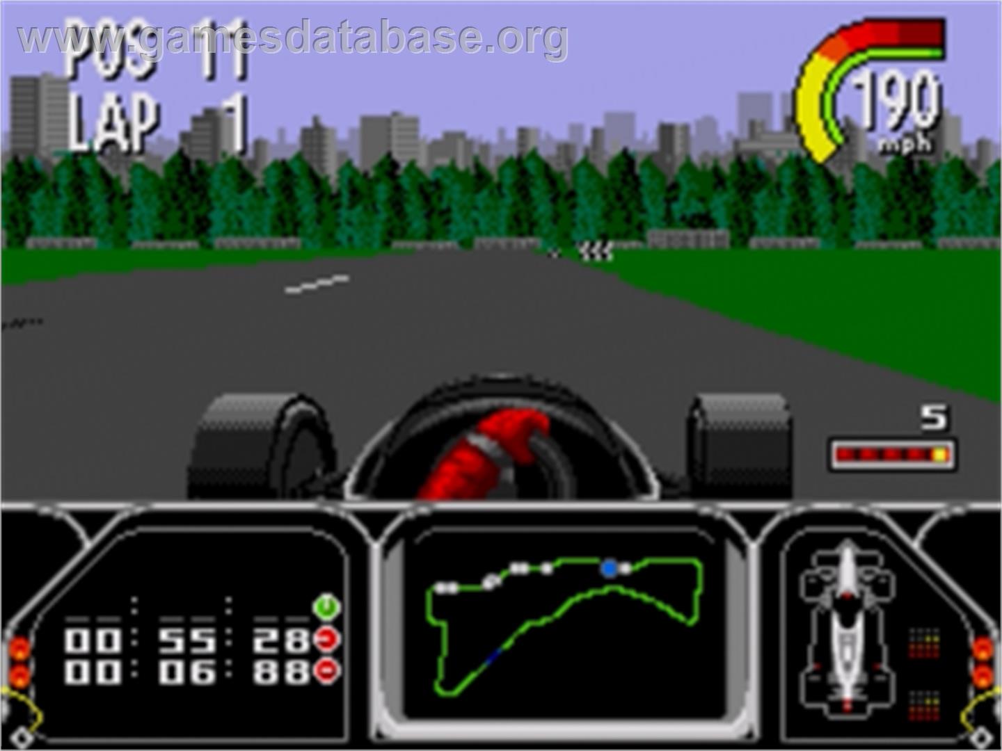 Newman-Haas IndyCar Featuring Nigel Mansell - Sega Genesis - Artwork - In Game