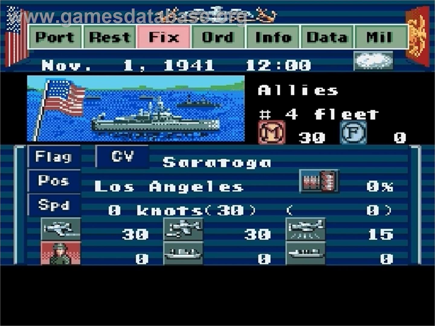 P.T.O.: Pacific Theater of Operations - Sega Genesis - Artwork - In Game