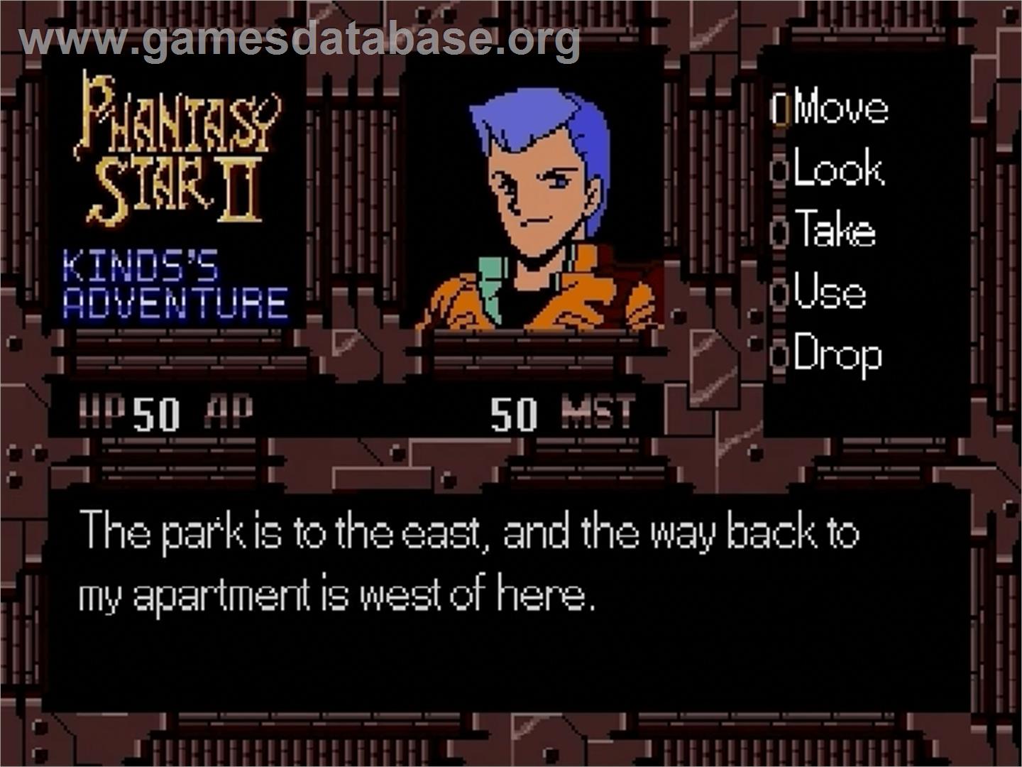 Phantasy Star 2 - Kinds's Adventure - Sega Genesis - Artwork - In Game